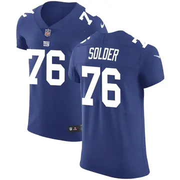Nike Nate Solder Men's Elite New York Giants Royal Team Color Vapor Untouchable Jersey