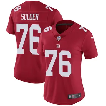Nike Nate Solder Women's Limited New York Giants Red Alternate Vapor Untouchable Jersey