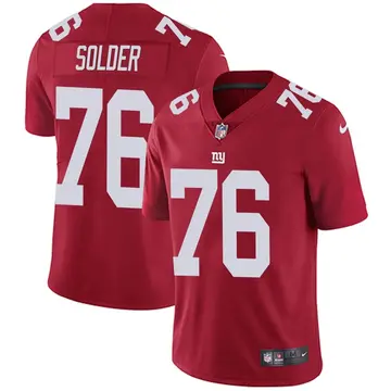 Nike Nate Solder Youth Limited New York Giants Red Alternate Vapor Untouchable Jersey