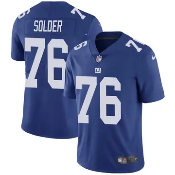 Nike Nate Solder Youth Limited New York Giants Royal Team Color Vapor Untouchable Jersey