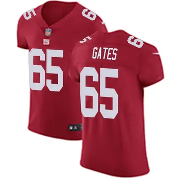 Nike Nick Gates Men's Elite New York Giants Red Alternate Vapor Untouchable Jersey