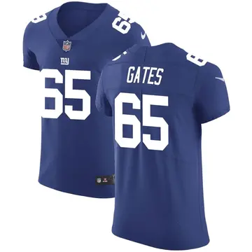 Nike Nick Gates Men's Elite New York Giants Royal Team Color Vapor Untouchable Jersey