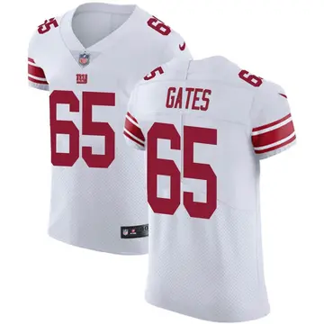 Nike Nick Gates Men's Elite New York Giants White Vapor Untouchable Jersey