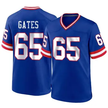 Nike Nick Gates Men's Game New York Giants Royal Classic Jersey