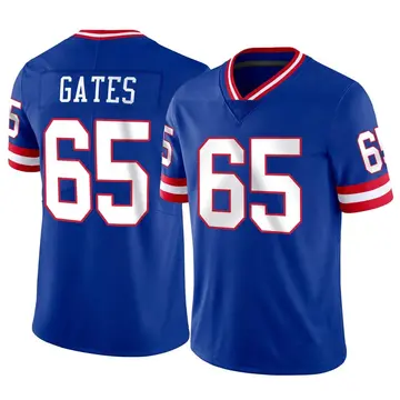 Nike Nick Gates Men's Limited New York Giants Classic Vapor Jersey