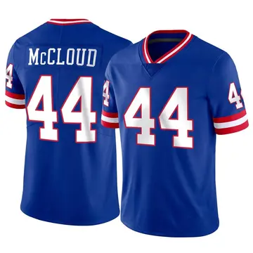 Nike Nick McCloud Men's Limited New York Giants Classic Vapor Jersey