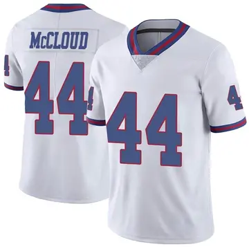 Nike Nick McCloud Men's Limited New York Giants White Color Rush Jersey