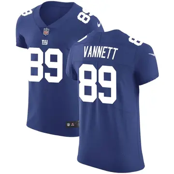 Nike Nick Vannett Men's Elite New York Giants Royal Team Color Vapor Untouchable Jersey