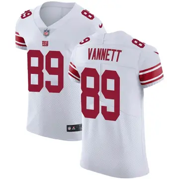 Nike Nick Vannett Men's Elite New York Giants White Vapor Untouchable Jersey