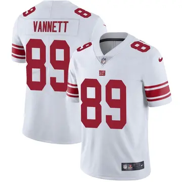 Nike Nick Vannett Men's Limited New York Giants White Vapor Untouchable Jersey