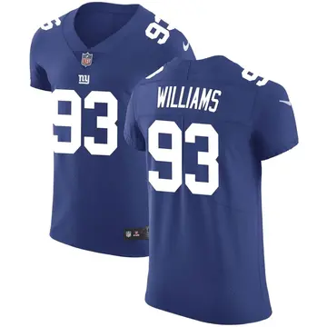 Nike Nick Williams Men's Elite New York Giants Royal Team Color Vapor Untouchable Jersey