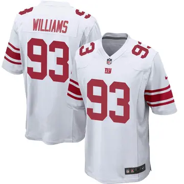 Nike Nick Williams Men's Game New York Giants White Jersey