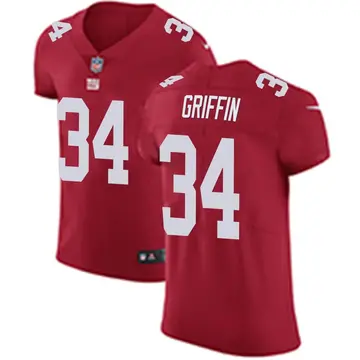 Nike Olaijah Griffin Men's Elite New York Giants Red Alternate Vapor Untouchable Jersey