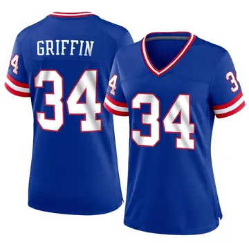 Nike Olaijah Griffin Women's Game New York Giants Royal Classic Jersey