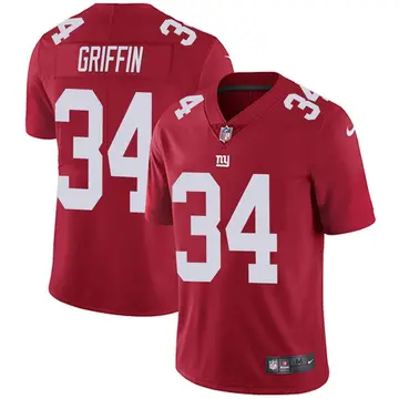Nike Olaijah Griffin Youth Limited New York Giants Red Alternate Vapor Untouchable Jersey