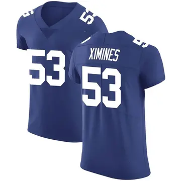 Nike Oshane Ximines Men's Elite New York Giants Royal Team Color Vapor Untouchable Jersey
