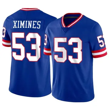 Nike Oshane Ximines Men's Limited New York Giants Classic Vapor Jersey
