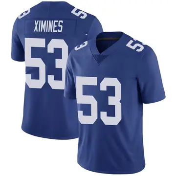 Nike Oshane Ximines Men's Limited New York Giants Royal Team Color Vapor Untouchable Jersey
