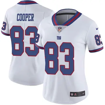 Nike Pharoh Cooper Women's Limited New York Giants White Color Rush Jersey