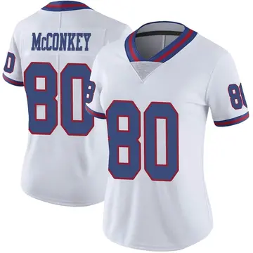 Nike Phil McConkey Women's Limited New York Giants White Color Rush Jersey