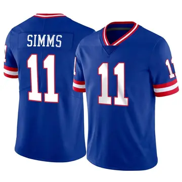 Nike Phil Simms Men's Limited New York Giants Classic Vapor Jersey
