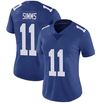 Nike Phil Simms Women's Limited New York Giants Royal Team Color Vapor Untouchable Jersey