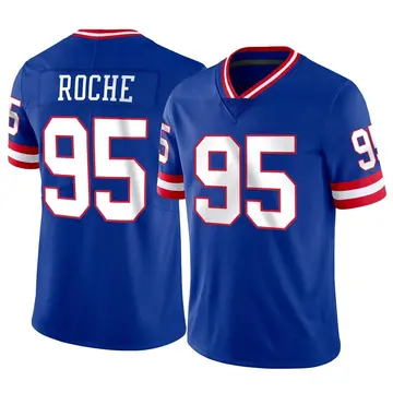 Nike Quincy Roche Men's Limited New York Giants Classic Vapor Jersey
