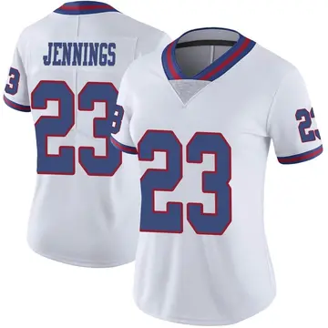 Nike Rashad Jennings Women's Limited New York Giants White Color Rush Jersey