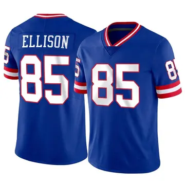 Nike Rhett Ellison Men's Limited New York Giants Classic Vapor Jersey
