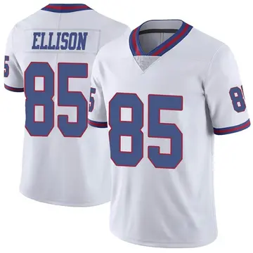 Nike Rhett Ellison Men's Limited New York Giants White Color Rush Jersey