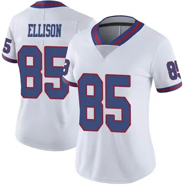 Nike Rhett Ellison Women's Limited New York Giants White Color Rush Jersey