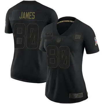Nike Richie James Women's Limited New York Giants Black 2020 Salute To Service Jersey