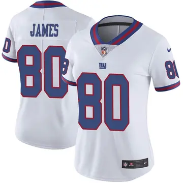 Nike Richie James Women's Limited New York Giants White Color Rush Jersey