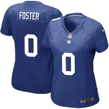 Nike Robert Foster Women's Game New York Giants Royal Team Color Jersey