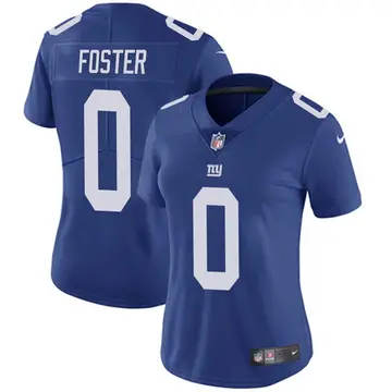 Nike Robert Foster Women's Limited New York Giants Royal Team Color Vapor Untouchable Jersey