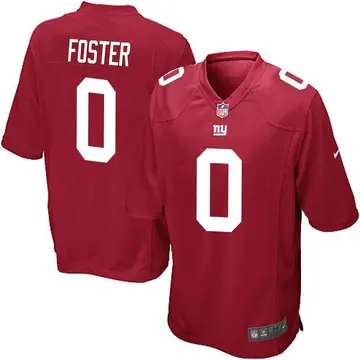 Nike Robert Foster Youth Game New York Giants Red Alternate Jersey
