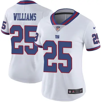 Nike Rodarius Williams Women's Limited New York Giants White Color Rush Jersey