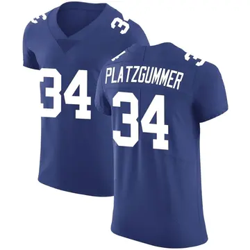 Nike Sandro Platzgummer Men's Elite New York Giants Royal Team Color Vapor Untouchable Jersey