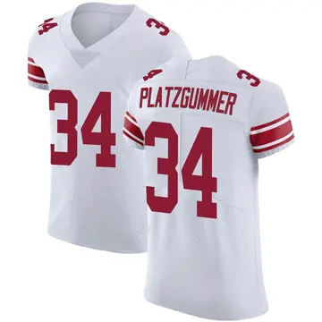 Nike Sandro Platzgummer Men's Elite New York Giants White Vapor Untouchable Jersey
