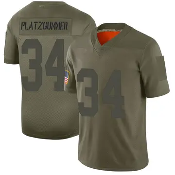 Nike Sandro Platzgummer Men's Limited New York Giants Camo 2019 Salute to Service Jersey