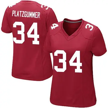 Nike Sandro Platzgummer Women's Game New York Giants Red Alternate Jersey