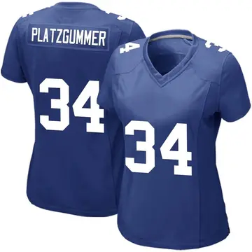 Nike Sandro Platzgummer Women's Game New York Giants Royal Team Color Jersey