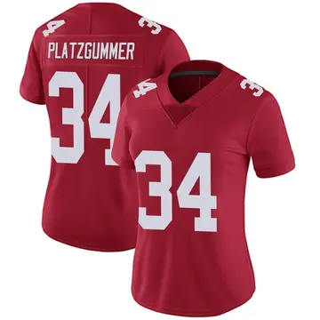 Nike Sandro Platzgummer Women's Limited New York Giants Red Alternate Vapor Untouchable Jersey