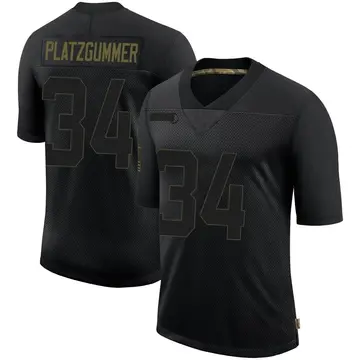 Nike Sandro Platzgummer Youth Limited New York Giants Black 2020 Salute To Service Retired Jersey