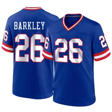 Nike Saquon Barkley Youth Game New York Giants Royal Classic Jersey