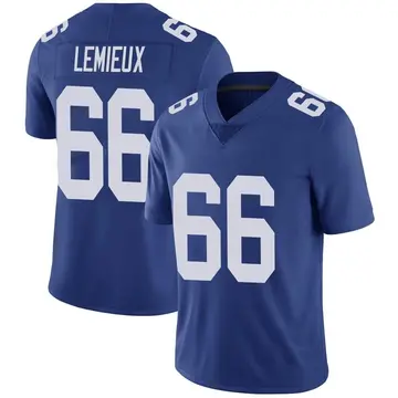 Nike Shane Lemieux Men's Limited New York Giants Royal Team Color Vapor Untouchable Jersey