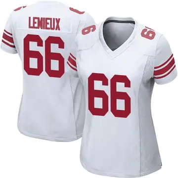 Nike Shane Lemieux Women's Game New York Giants White Jersey