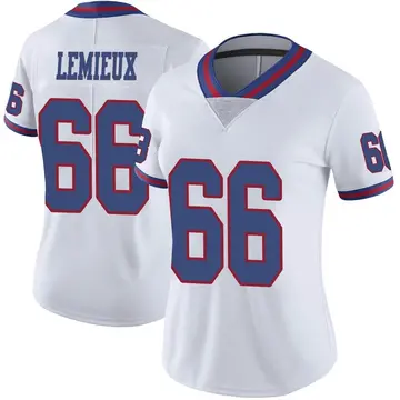 Nike Shane Lemieux Women's Limited New York Giants White Color Rush Jersey