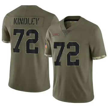 Nike Solomon Kindley Men's Limited New York Giants Olive 2022 Salute To Service Jersey