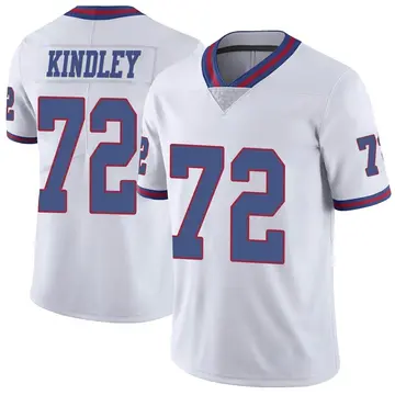Nike Solomon Kindley Men's Limited New York Giants White Color Rush Jersey